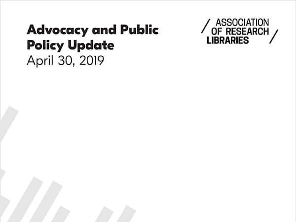 April 2019 Advocacy and Public Policy Update cover cropped